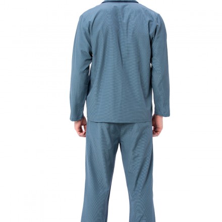Blue Checked Llc Pijama Takım