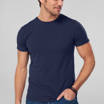 Lacivert BASIC Erkek Pamuk T-Shirt